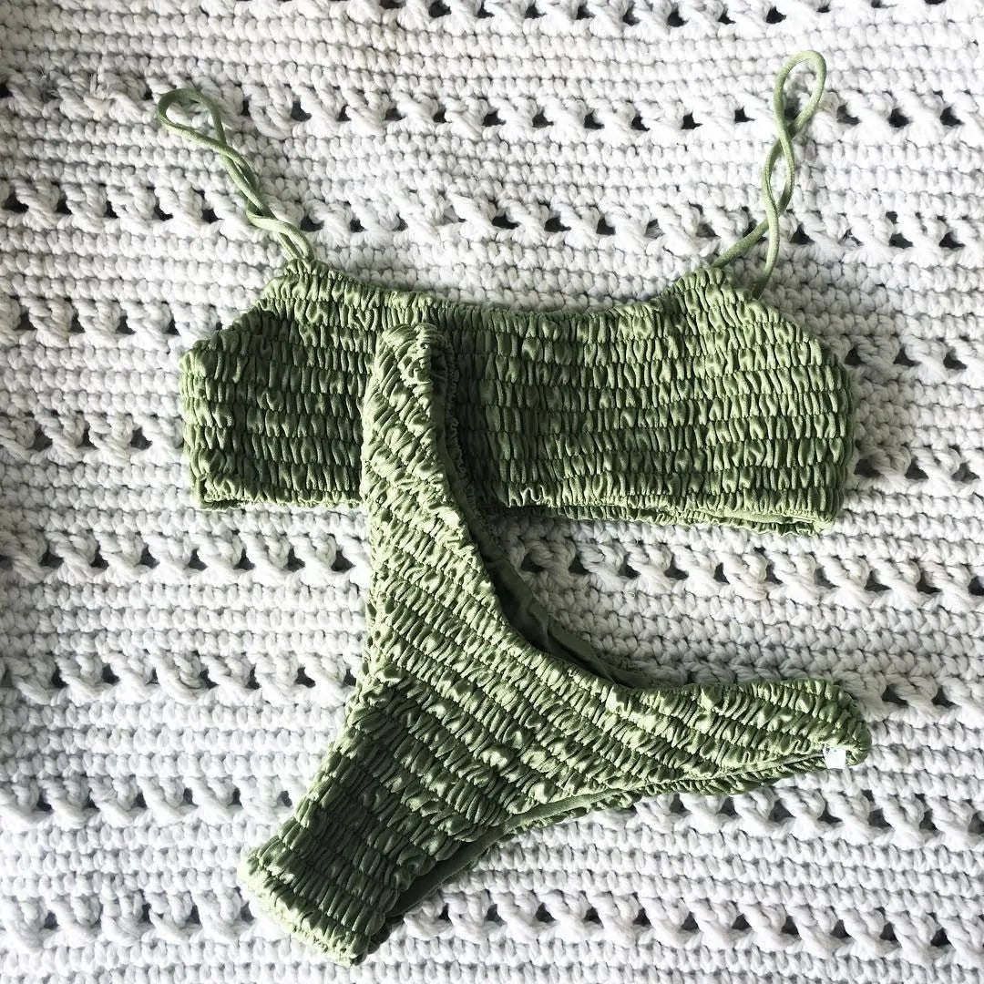 Crochet Triangle Swimwear Bathing Suit - Swimwear.ca