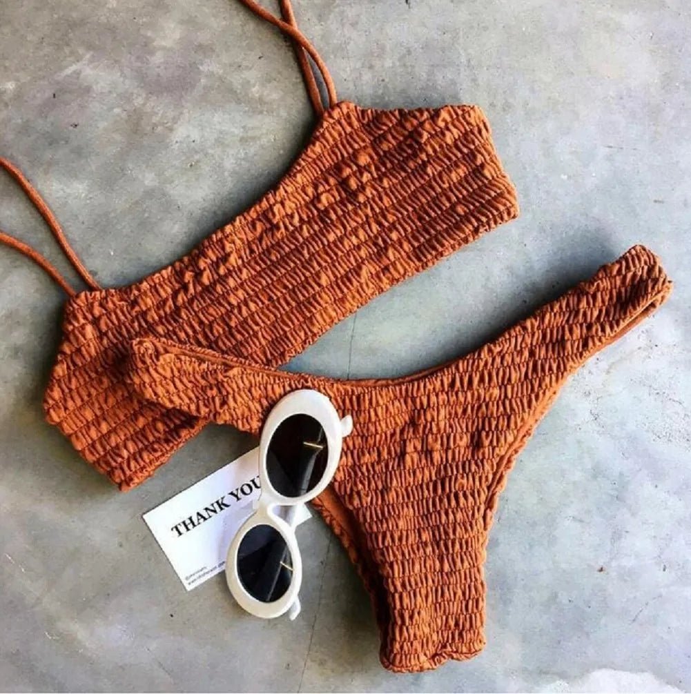 Crochet Triangle Swimwear Bathing Suit - Swimwear.ca